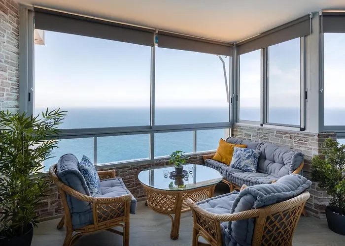 Blue Dream: Panoramic View On Heights Over The Sea